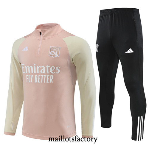 Achat Maillot Survetement de foot Lyon 2023/24 Rose factory 0922