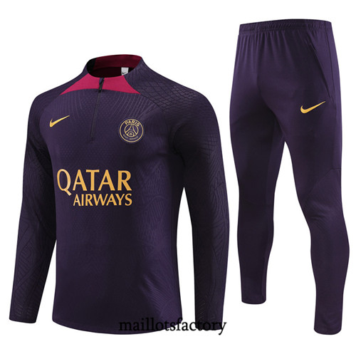 Achat Maillot Player Survetement de foot PSG 2023/24 Violet factory 0944