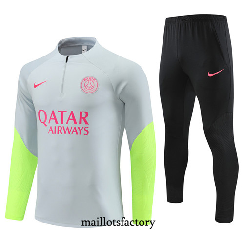 Achat Maillot Survetement de foot PSG 2023/24 Gris factory 0953