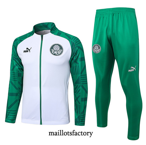 Achat Maillot Veste Survetement de foot Palmeiras 2023/24 Blanc factory 0847