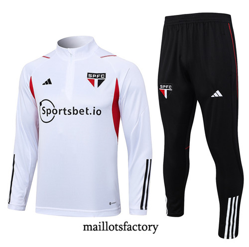 Achat Maillot Survetement de foot Sao Paulo 2023/24 Blanc factory 0865