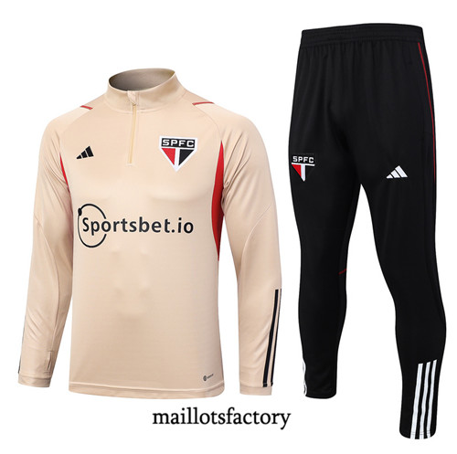 Achat Maillot Survetement de foot Sao Paulo 2023/24 Kaki factory 0866