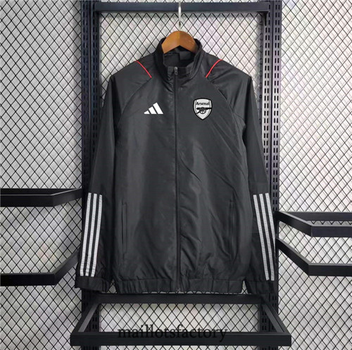 Achat Maillot du Coupe Vent Arsenal 2023/24 Noir factory 1387