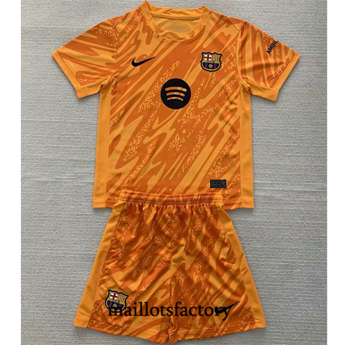 Maillot du Barcelone Enfant 2024/25 Gardien De But Orange