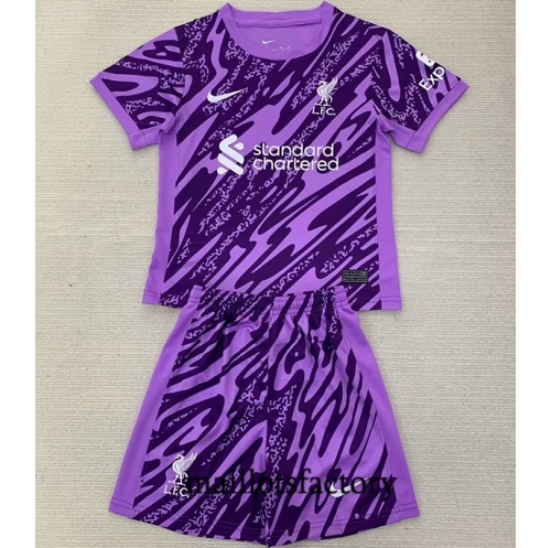 Grossiste Maillot du Liverpool Enfant 2024/25 Gardien de but Violet