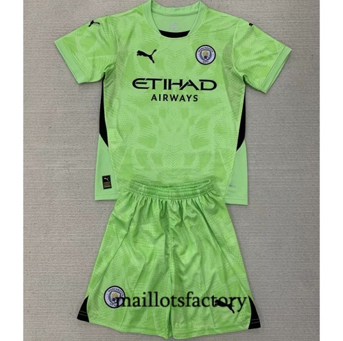 Nouveau Maillot du Manchester City Enfant 2024/25 Gardien de but Vert