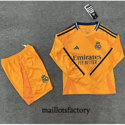 Soldes Maillot du Real Madrid Enfant 2024/25 Exterieur Manche Longue