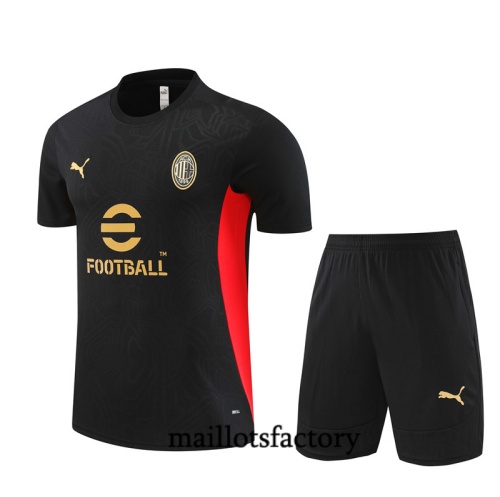 Achetez Maillot d'entrainement AC Milan Enfant + Shorts 2024/25 noir Kit