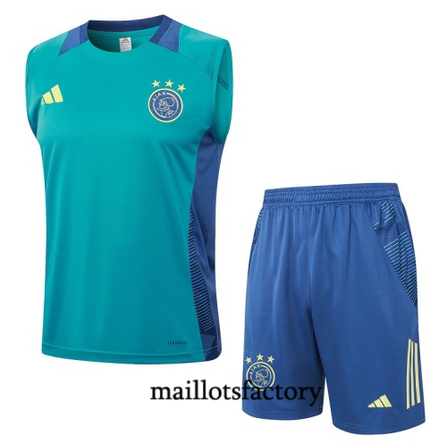 Grossiste Maillot d'entrainement AFC Ajax Debardeur 2024/25 vert Kit