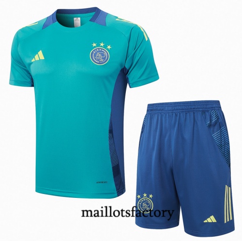 Soldes Maillot d'entrainement AFC Ajax + Shorts 2024/25 vert Kit