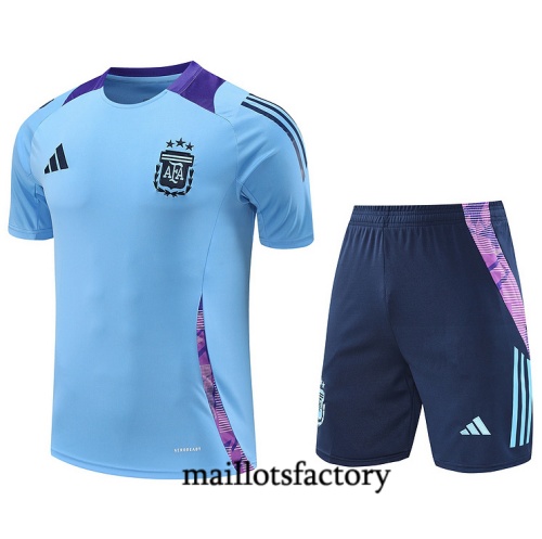 Achetez Maillot d'entrainement Argentine + Shorts 2024/25 Bleu Kit