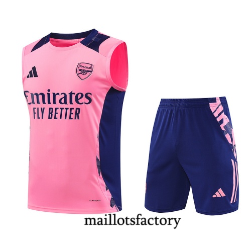 Site Maillot d'entrainement Arsenal Debardeur 2024/25 rose Kit