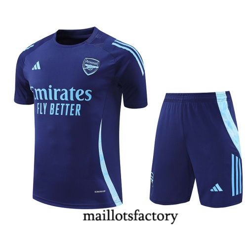 Nouveau Maillot d'entrainement Arsenal + Shorts 2024/25 Bleu marine Kit