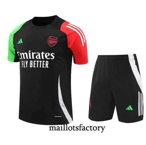 Soldes Maillot d'entrainement Arsenal + Shorts 2024/25 noir Kit