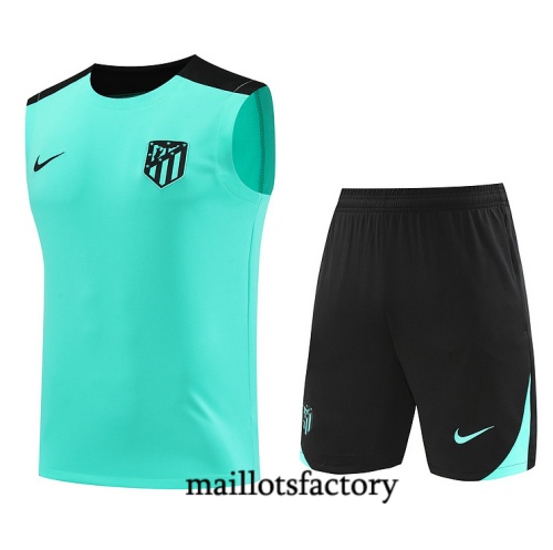 Achetez Maillot d'entrainement Atletico Madrid Debardeur 2024/25 vert Kit