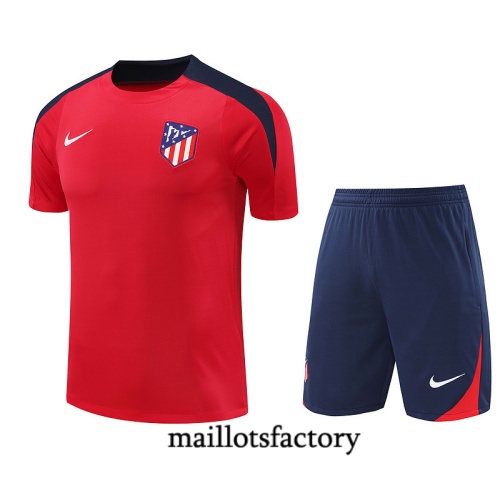 Site Maillot d'entrainement Atletico Madrid + Shorts 2024/25 rouge Kit