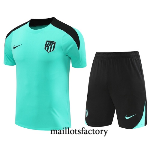 Soldes Maillot d'entrainement Atletico Madrid + Shorts 2024/25 vert Kit