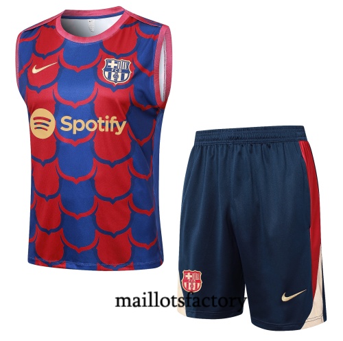 Prix Maillot d'entrainement Barcelone Debardeur 2024/25 rouge Kit