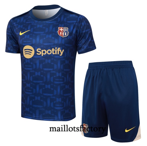 Prix Maillot d'entrainement Barcelone + Shorts 2024/25 Bleu marine Kit