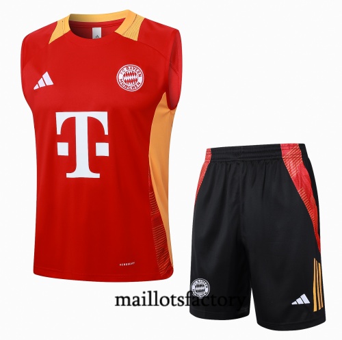 Soldes Maillot d'entrainement Bayern Munich Debardeur 2024/25 rouge Kit