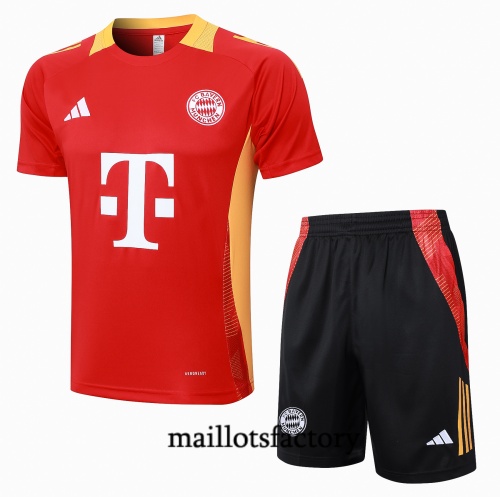 Nouveau Maillot d'entrainement Bayern Munich + Shorts 2024/25 rouge Kit