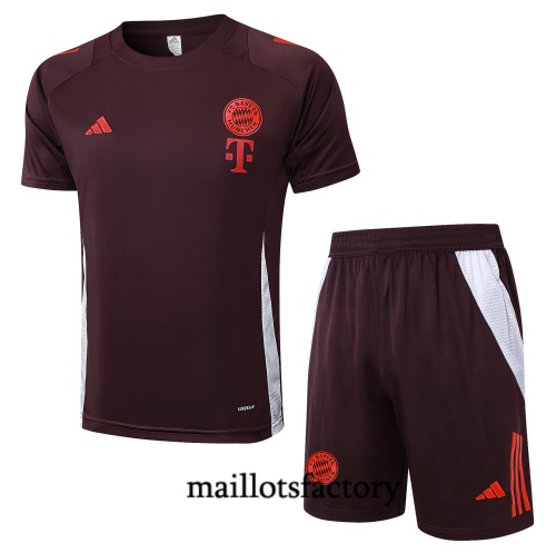 Soldes Maillot d'entrainement Bayern Munich + Shorts 2024/25 brun Kit