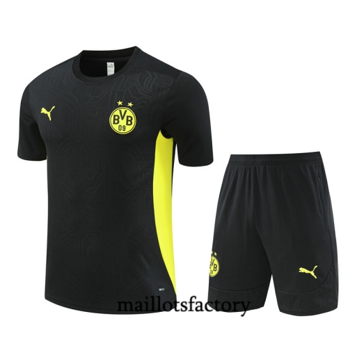 Site Maillot d'entrainement Borussia Dortmund + Shorts 2024/25 noir Kit