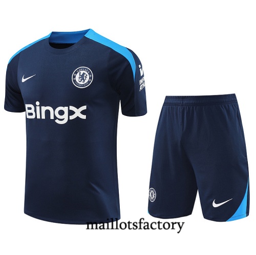 Choix Maillot d'entrainement Chelsea + Shorts 2024/25 Bleu marine Kit