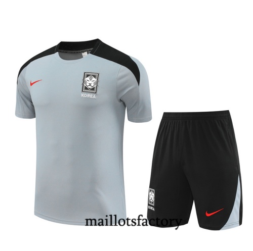 Choix Maillot d'entrainement Corée + Shorts 2024/25 Gris Kit