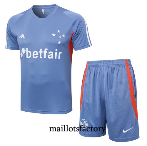 Soldes Maillot d'entrainement Cruzeiro + Shorts 2024/25 Gris Kit