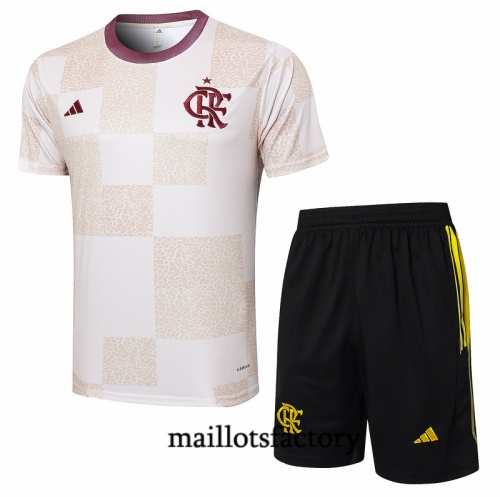 Achetez Maillot d'entrainement Flamengo + Shorts 2024/25 Blanc Kit