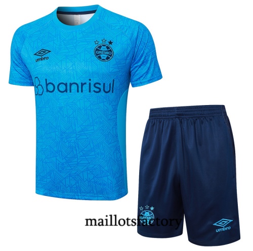 Soldes Maillot d'entrainement Gremio + Shorts 2024/25 Bleu Kit