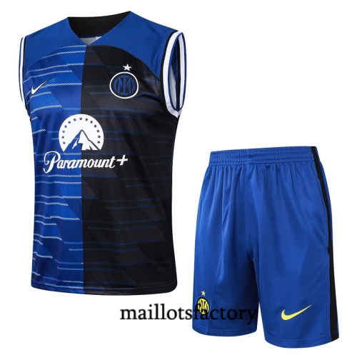 Choix Maillot d'entrainement Inter Milan Debardeur 2024/25 Bleu Kit