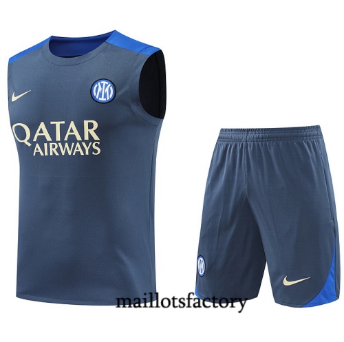 Site Maillot d'entrainement Inter Milan Debardeur 2024/25 Gris Kit