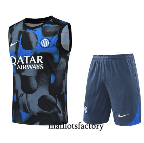 Soldes Maillot d'entrainement Inter Milan Debardeur 2024/25 Gris Kit