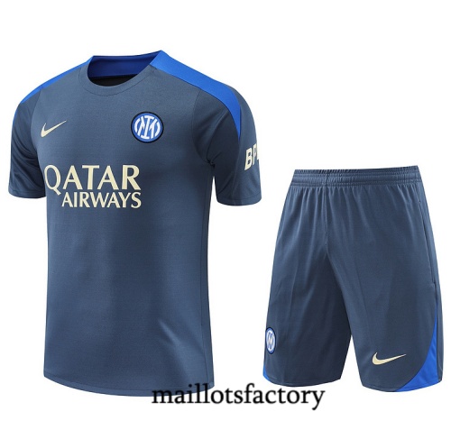 Vendre Maillot d'entrainement Inter Milan + Shorts 2024/25 Gris Kit