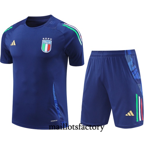 Prix Maillot d'entrainement Italie + Shorts 2024/25 Bleu marine Kit