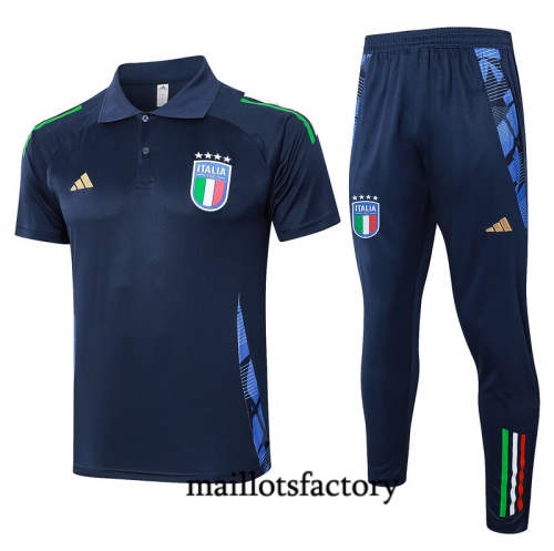 Site Maillot d'entrainement Italie polo 2024/25 Bleu marine Kit