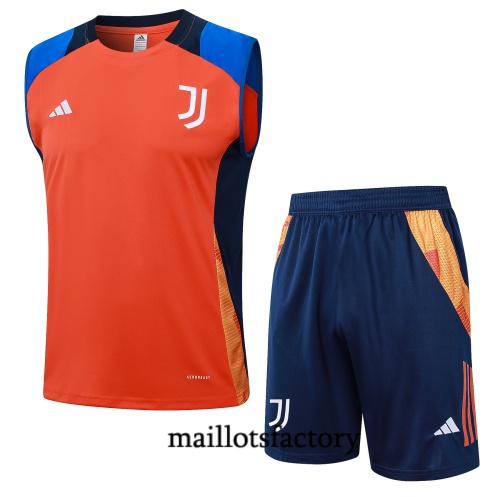 Grossiste Maillot d'entrainement Juventus Debardeur 2024/25 Orange Kit