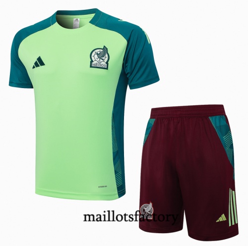 Site Maillot d'entrainement Mexique + Shorts 2024/25 vert Kit