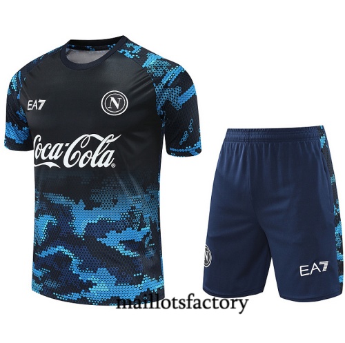 Prix Maillot d'entrainement Naples + Shorts 2024/25 Bleu Kit