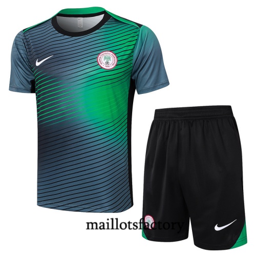 Soldes Maillot d'entrainement Nigeria + Shorts 2024/25 Gris Kit