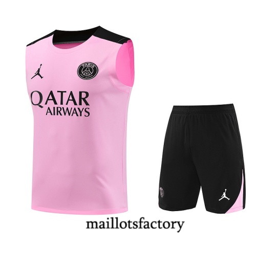 Prix Maillot d'entrainement Paris PSG Debardeur 2024/25 rose Kit