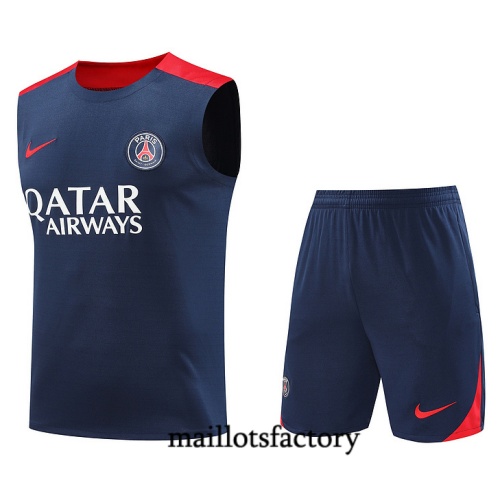 Choix Maillot d'entrainement Paris PSG Debardeur 2024/25 bleu marine Kit