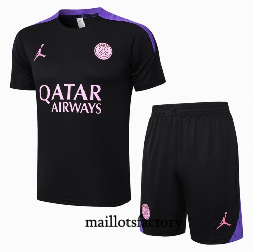 Grossiste Maillot d'entrainement Paris PSG + Shorts 2024/25 noir Kit