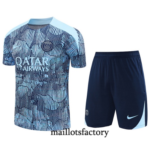 Achetez Maillot d'entrainement Paris PSG + Shorts 2024/25 Bleu Kit