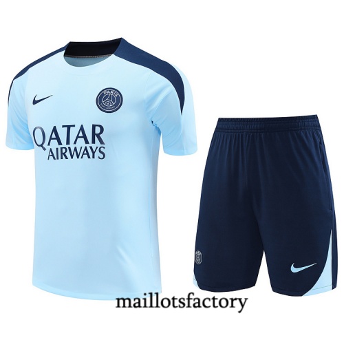 Prix Maillot d'entrainement Paris PSG + Shorts 2024/25 Bleu Kit