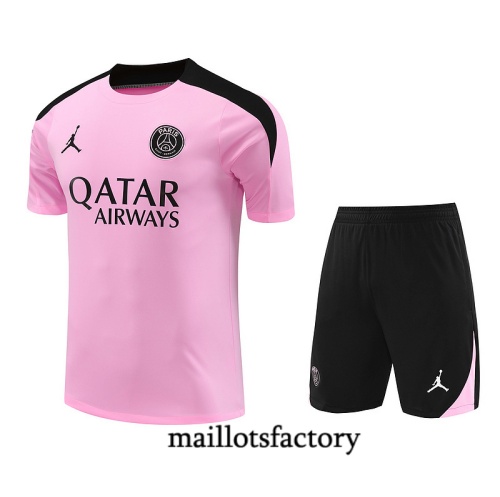 Nouveau Maillot d'entrainement Paris PSG + Shorts 2024/25 rose Kit