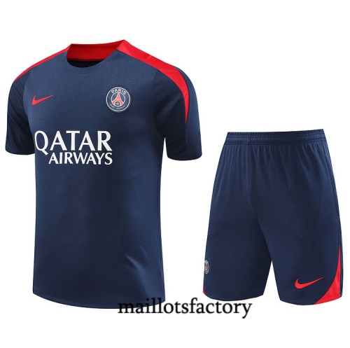 Achat Maillot d'entrainement Paris PSG + Shorts 2024/25 bleu marine Kit