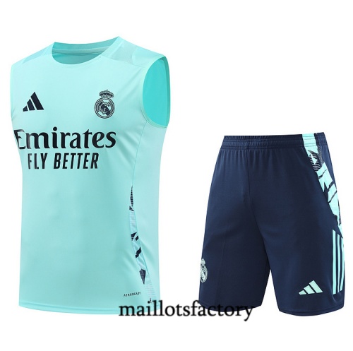 Nouveau Maillot d'entrainement Real Madrid Debardeur 2024/25 Bleu Ciel Kit